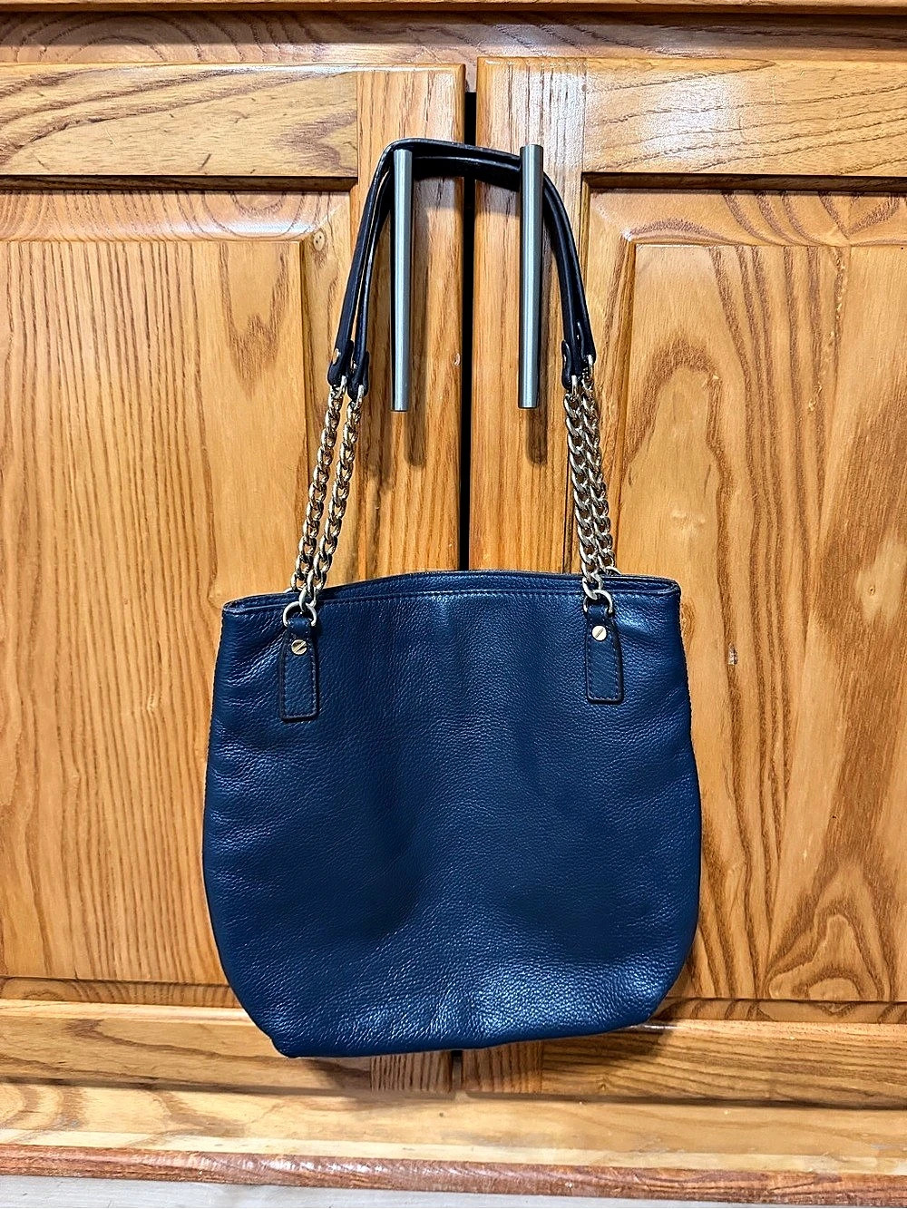 Michael Kors Blue Chain Strap Tote